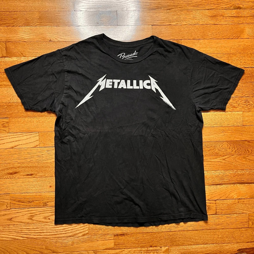 Metalica band t shirt in black
